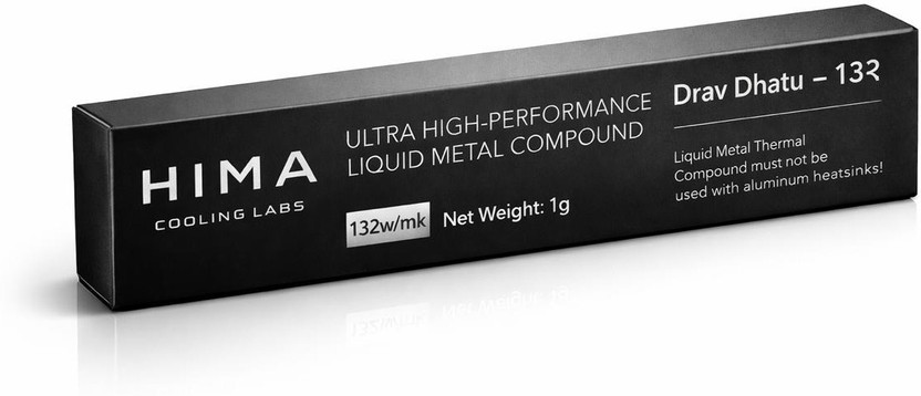Hima Cooling Labs Drav Dhatu १३२ Liquid Metal Based Thermal Paste(1 g 132 W/mK)