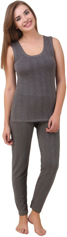 HAP Premium Quilted Thermal Women Top - Pyjama Set Thermal