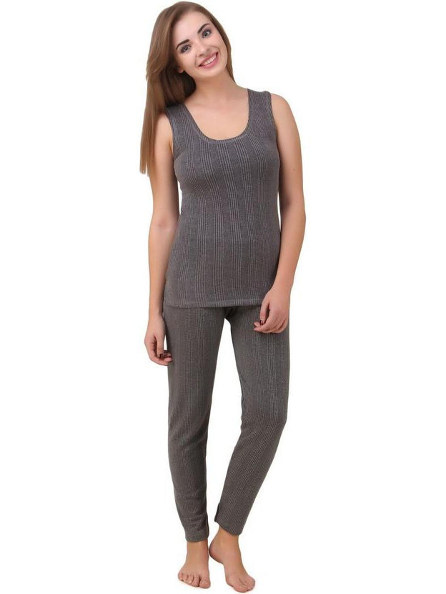 HAP Premium Quilted Thermal Women Top - Pyjama Set Thermal