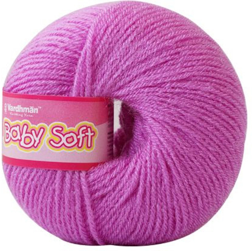 ARTPARASITE Babysoft Wool Knitting Yarn Wool Crochet Yarn Wool Hand Knitting Hats Magenta Thread(86 m Pack of6)