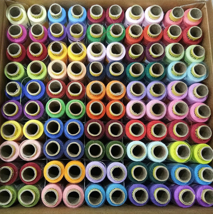 Vardhman Vardhman Thread H 195 Vardhman brand sewing threads ,Set of 100 in A Box, 180 MTS Each Spool , Sewing Thread(180 Pack of100) - Flipkart Deal