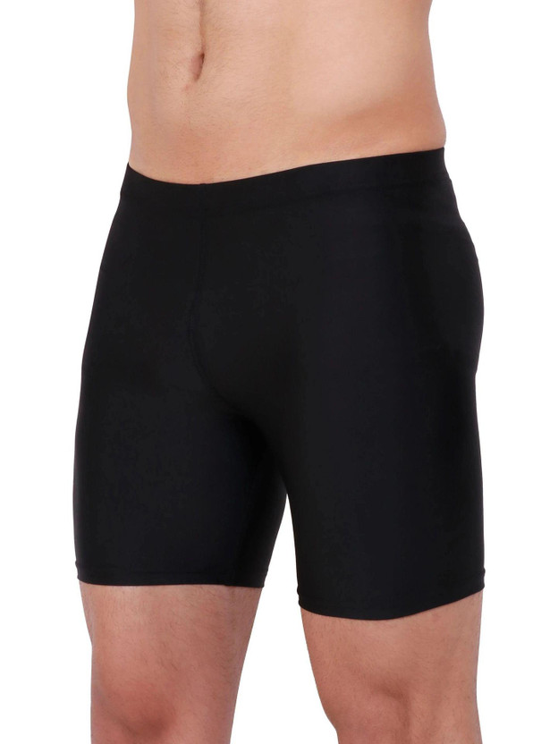 MEN TIGHTY Solid Men Black Tights