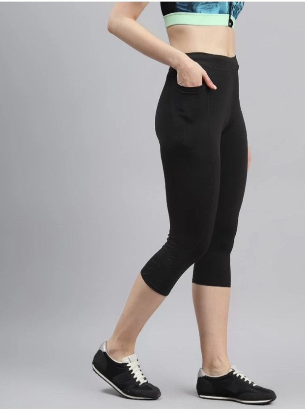 Asjeggings Solid Women Black Tights