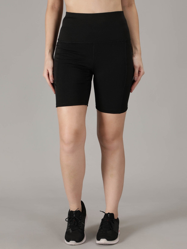 Madact Solid Women Black Tights