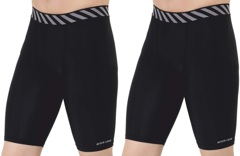 NINQ Solid Men Black Tights