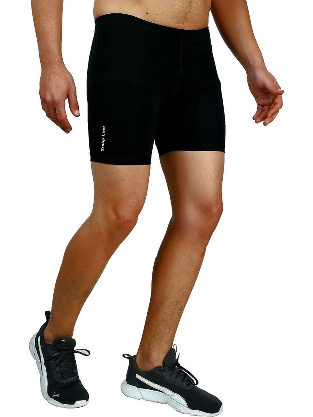 TroopLine TroopLine Solid Men Black Tights - Flipkart Deal