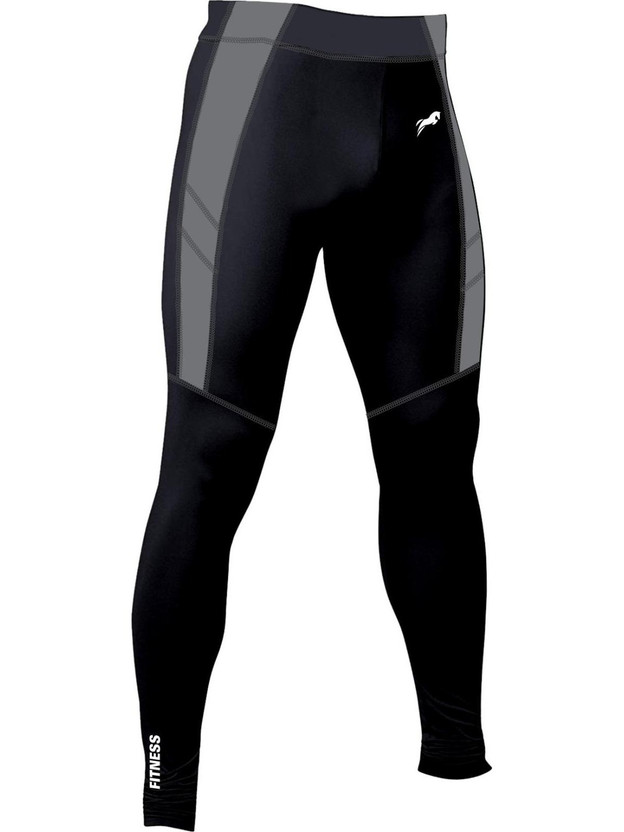 Just Just Rider Color Block Men Black, Grey Tights - Flipkart Deal