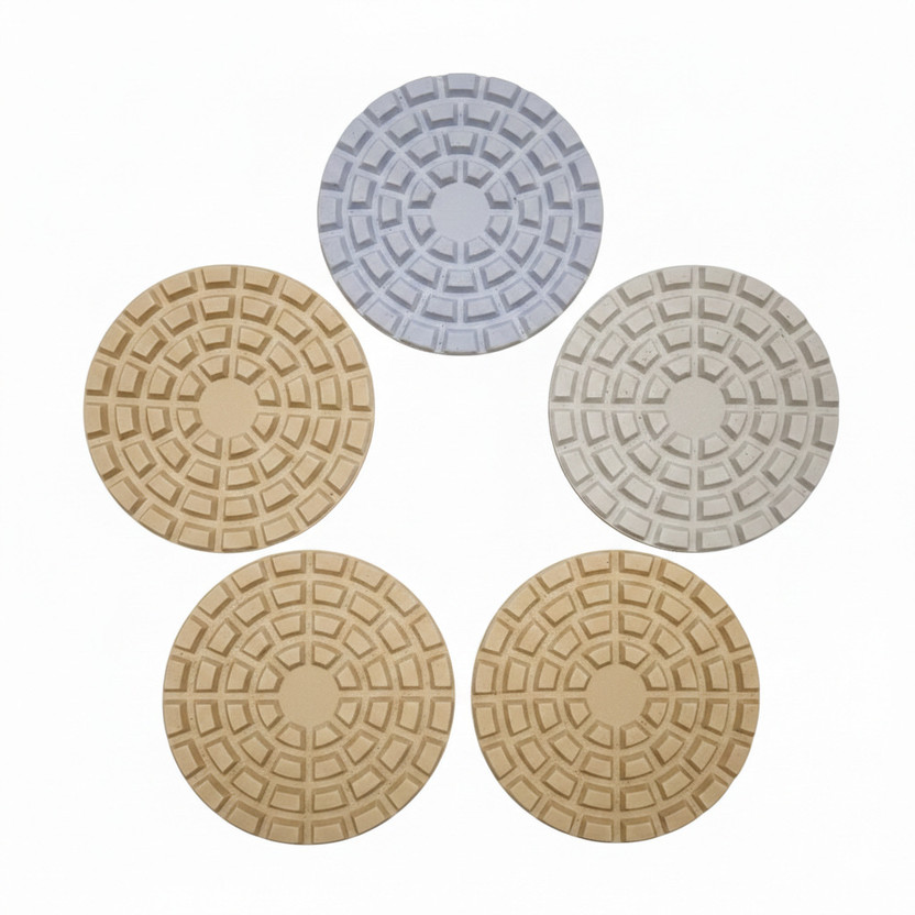 SK TRADERS 8MM Diamond Polishing Pad 5 Piece Set (Grit 36, 60, 100, 200, 400) Full Polished Stone(Glossy Tile, Pack of 5)