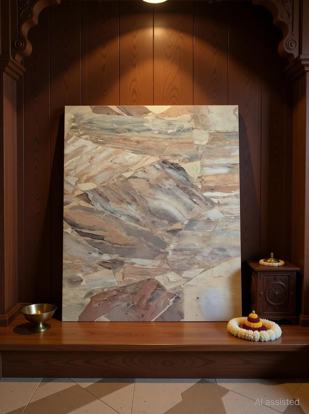 moradiya fresh PATTERN Marble Tiles Sticker Satin Marble(Digital Tile)