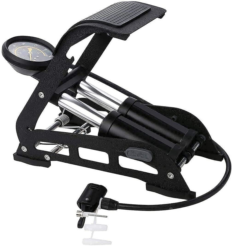 LIRZEG Foot Pump 160 PSI Double Barrel/Cylinder Foot Air Pump Car Pump(Multicolor)