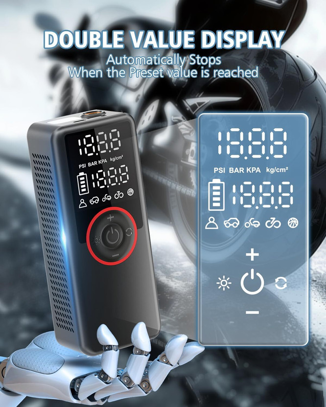WENGONVILA 150 psi Tyre Air Pump for Car & Bike(Auto Shut Off)