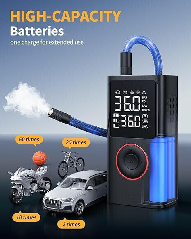 WENGONVILA 150 psi Tyre Air Pump for Car & Bike(Auto Shut Off)