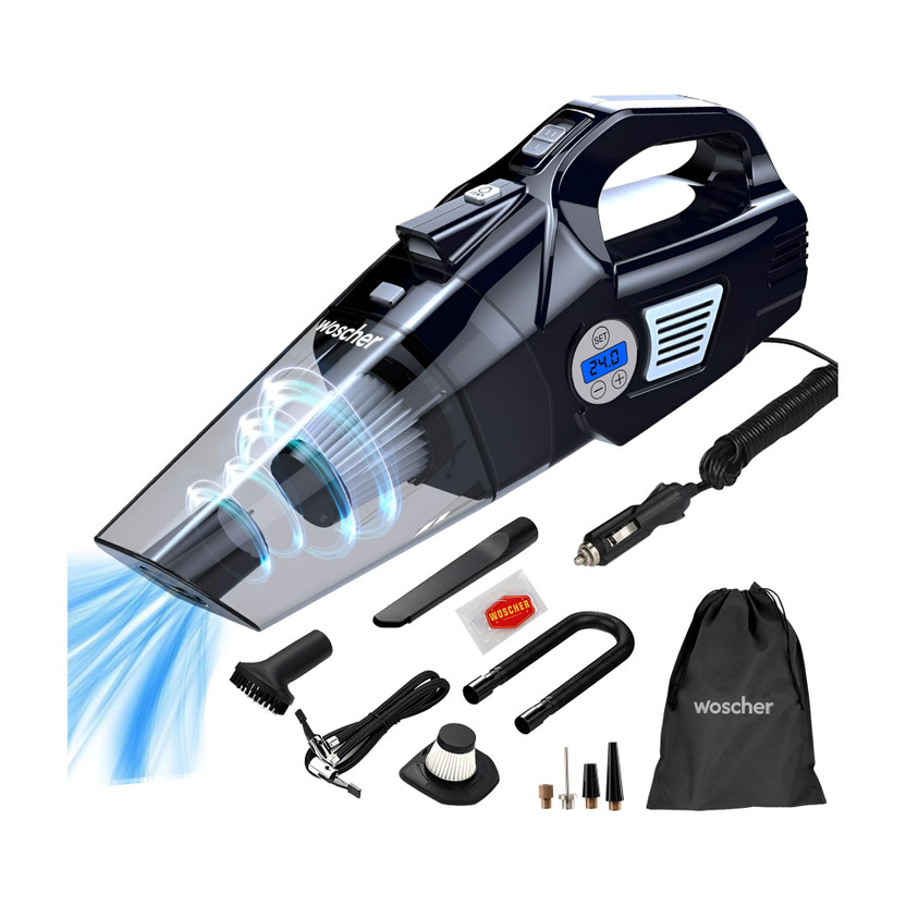 Woscher Woscher 578D 2in1 Digital Portable 150 psi Tyre Air Pump for Car & Bike(Auto Shut Off, Digital Display, Air Compressor, Portable, Compact) - Flipkart Deal