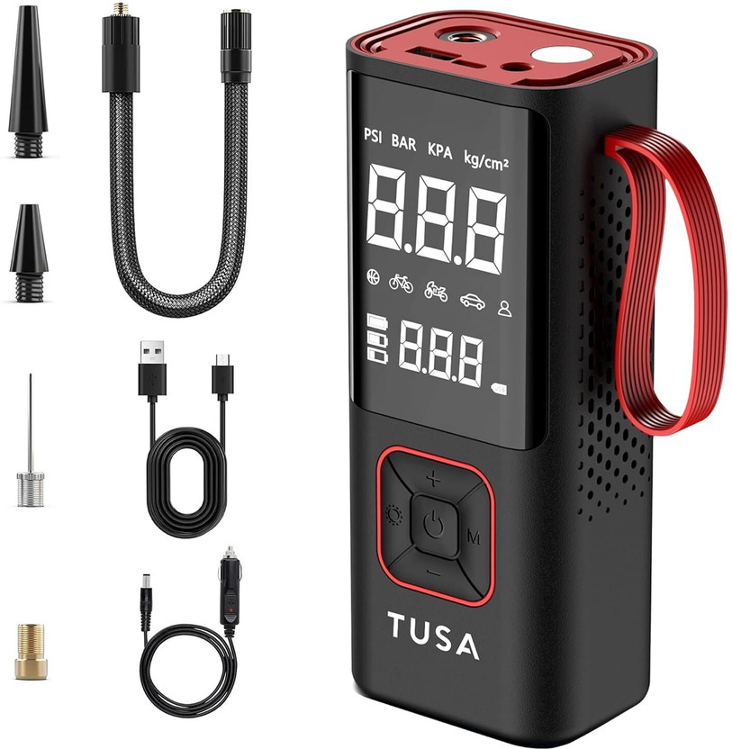 Tusa TUSA013 150 psi Tyre Air Pump for Car & Bike(Auto Shut Off)