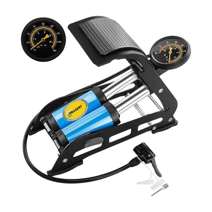 Drasert 160 psi Tyre Air Pump for Car & Bike(Multiple Air Fill Modes, Multiple Nozzles, Air Inflator, Air Compressor)