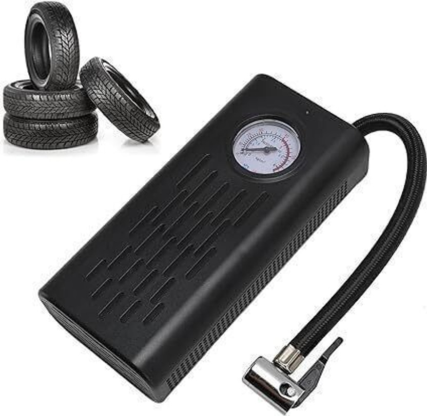 Crox Cordless Tire Inflator Portable Air 150 psi Tyre Air Pump for Car & Bike(Type-C Charging, Rechargeable, Air Compressor, Air Inflator, Digital Display)
