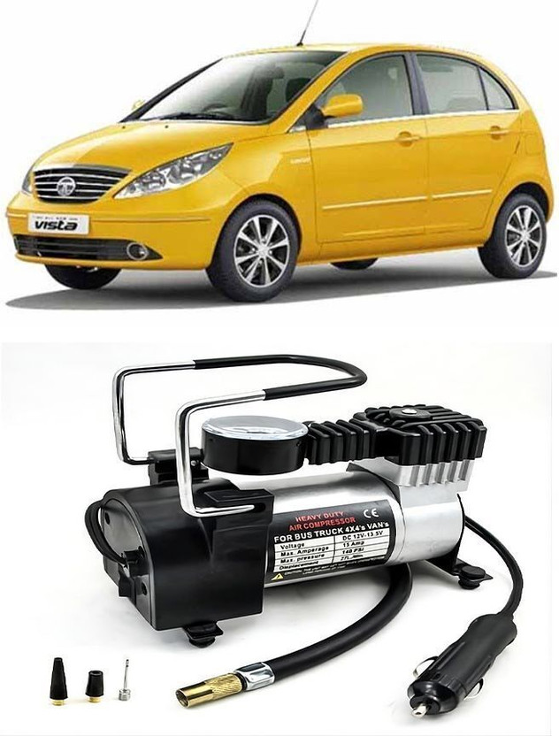 Qurios Compact Air Pump(Elect)-150 PSI_N238 150 psi Tyre Air Pump for Car & Bike(Compact, Portable, Air Inflator)