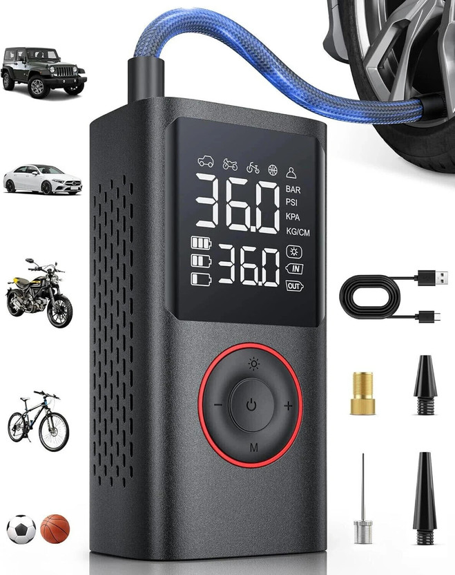 WENGONVILA 150 psi Tyre Air Pump for Car & Bike(Auto Shut Off)