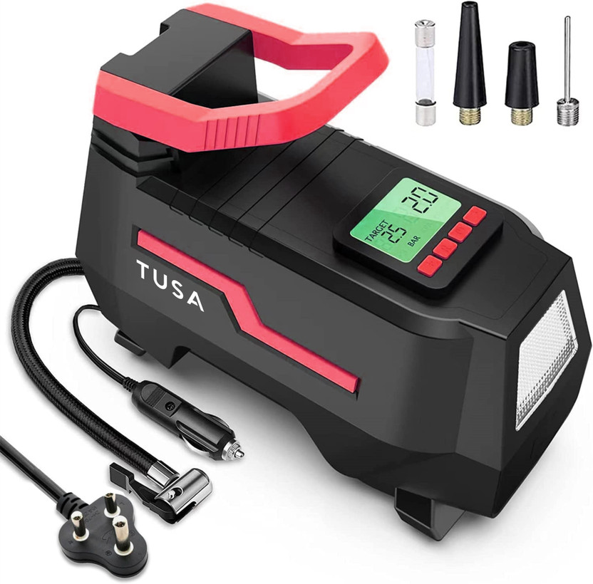 Tusa TUSA012 150 psi Tyre Air Pump for Car & Bike(Auto Shut Off, Bleeder Valve Present)