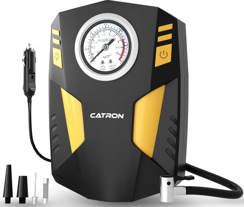 Catron 150 psi Tyre Air Pump for Car & Bike(Portable, Air Inflator, Air Compressor, Multiple Nozzles)