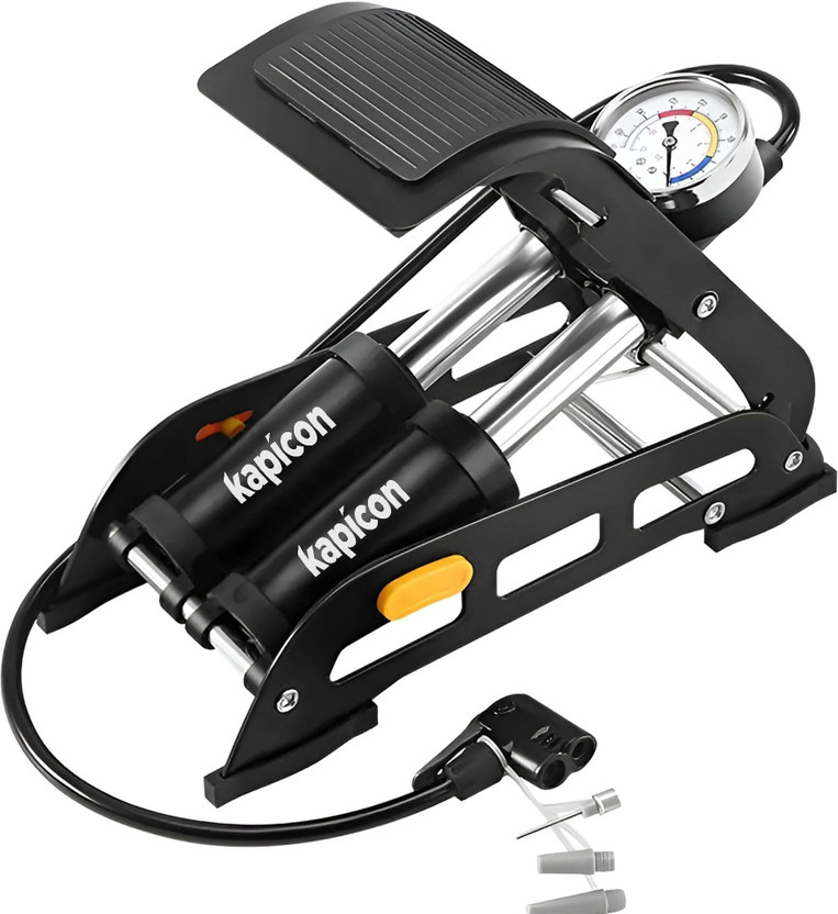 LIRGEZ KAP-5Black 161 psi Tyre Air Pump for Car & Bike