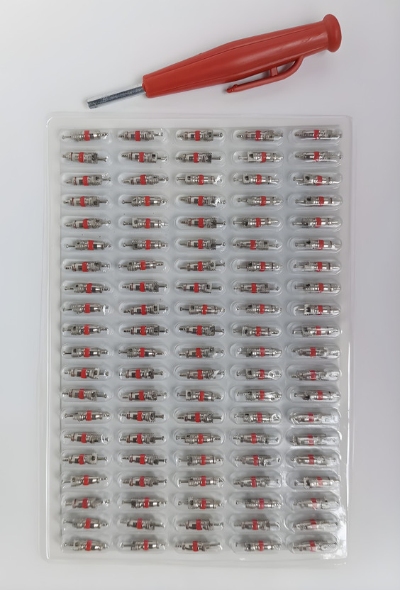 TRT Greno Original Auto valves for bikes, cycle, car etc with stem core opener tool Tire Valve Stem Core(Pack of 100)