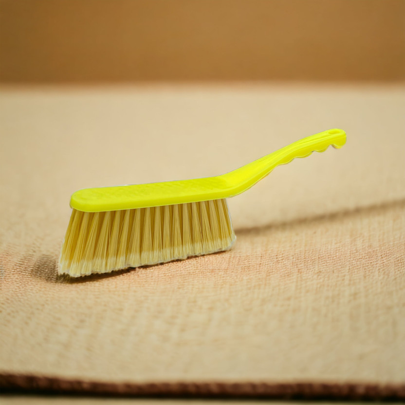 Inuvik Soft Dust Brush Duster for Bed,Sofa,Furniture,Couch,Hotel etc YELLOW (PACK OF 1) with Holder(Yellow)