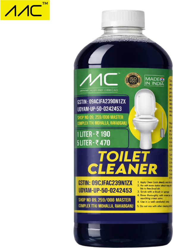 AAC Power Toilet Cleaner | Strong WC Cleaner for Stains, Rust & Scale | 10X Power Liquid Toilet Cleaner(1 L)