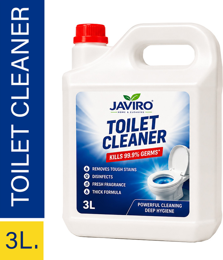 javiro Heavy Duty Toilet Cleaner, Fumeless Deep Action Citrus Liquid Toilet Cleaner(3000 ml)