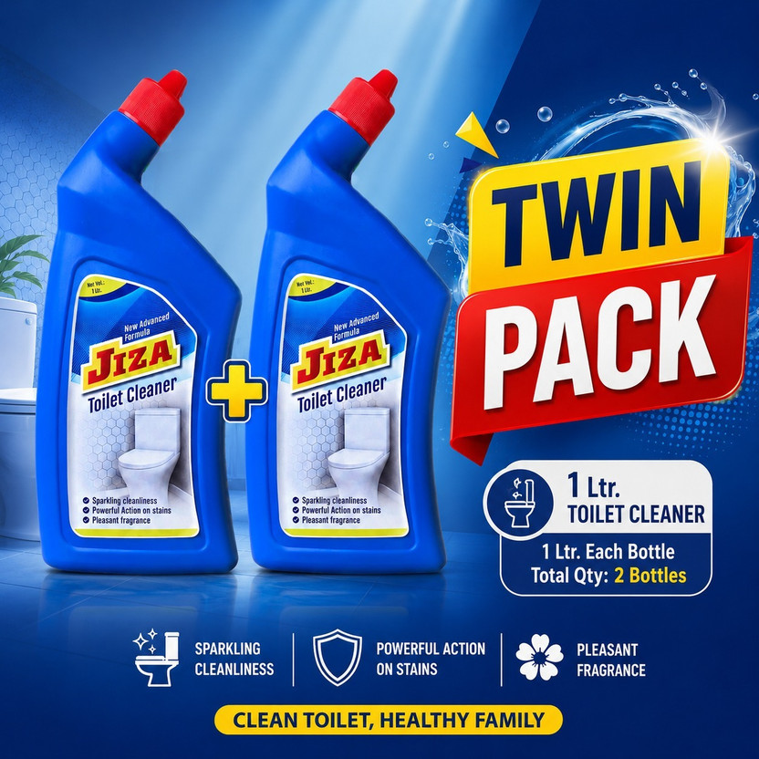 Jiza Jiza Toilet Cleaner Liquid 2 x 1L |Buy 1 Get 1| Powerful Cleaner and Fresh Fragrance Original Liquid Toilet Cleaner(2 x 1 L) - Flipkart Deal