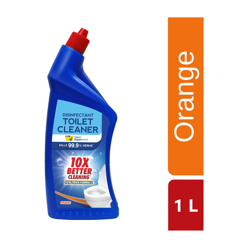 Flipkart Supermart Disinfectant Orange Liquid Toilet Cleaner(1 L)