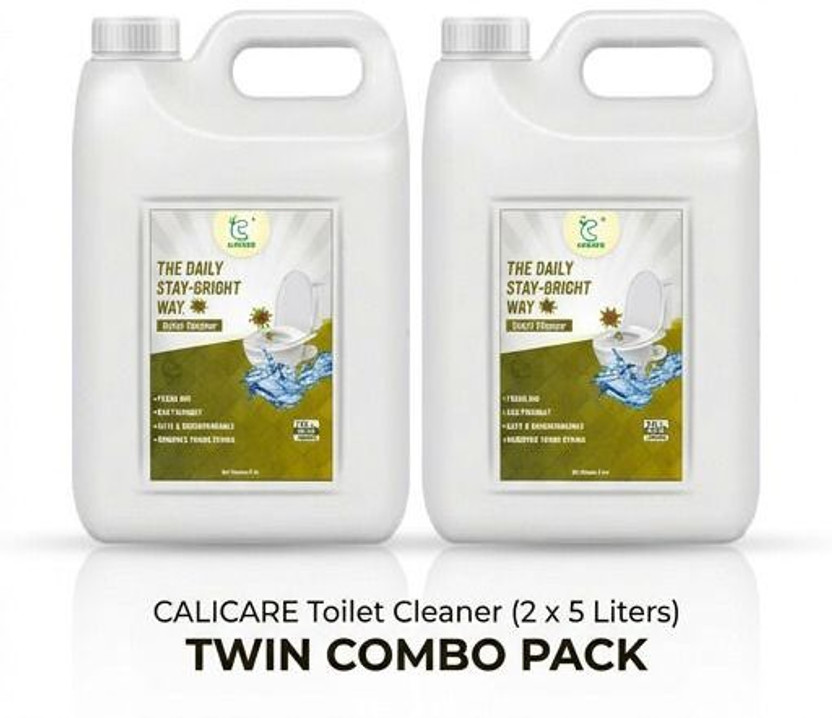 calicare Toilet Cleaner Tough Stain Remover & Leaving It Sparkling Clean COMBO PACK 10; Original Liquid Toilet Cleaner(2 x 5 L)