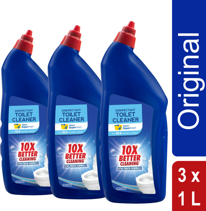 Flipkart Supermart Disinfectant Original Liquid Toilet Cleaner(3 x 1000 ml)