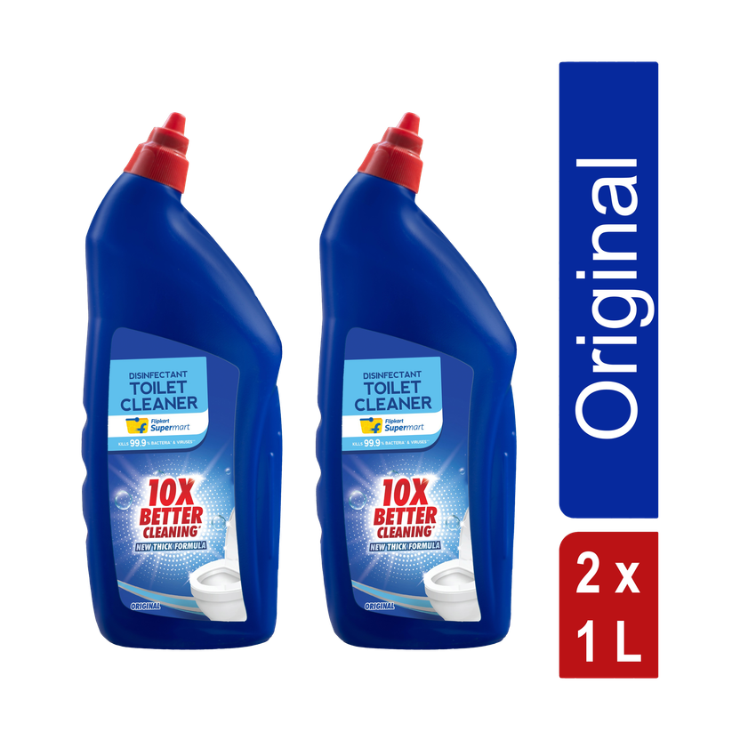 Flipkart Supermart Disinfectant Original Liquid Toilet Cleaner(2 x 1 L)