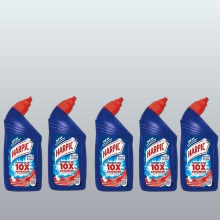 Harpic UltraClean Disinfectant Original Gel Toilet Cleaner(5 x 500 ml)