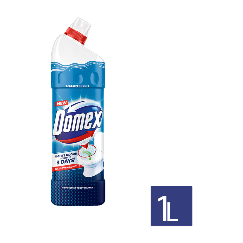 Domex Domex Fresh Guard Disinfectant Ocean Liquid Toilet Cleaner(1000 ml) - Flipkart Deal