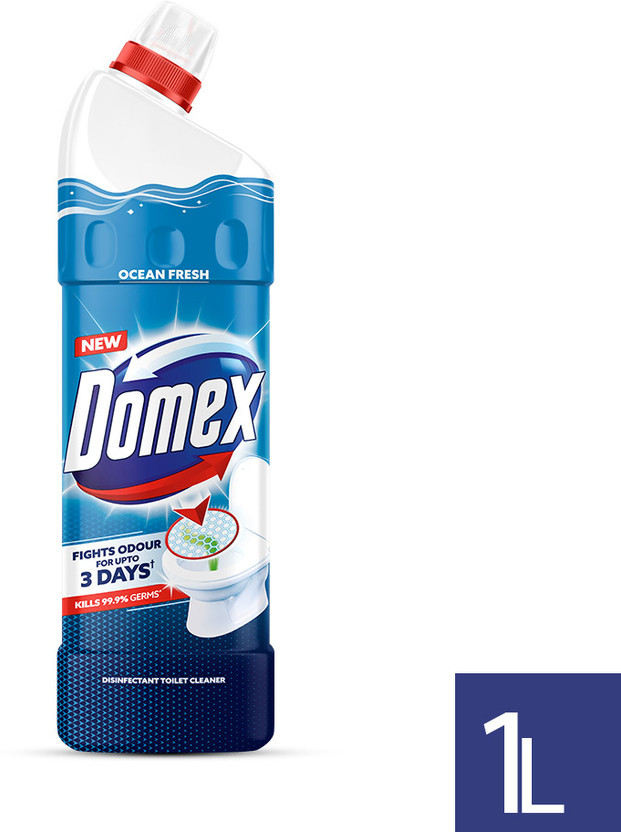 Domex Fresh Guard Disinfectant Ocean Liquid Toilet Cleaner(1000 ml)