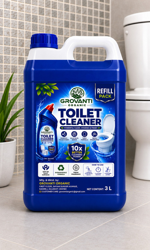 GROVANTI ORGANIC Disinfectant Toilet Cleaner Liquid Original Liquid Toilet Cleaner Original Original Liquid Toilet Cleaner(3 L)