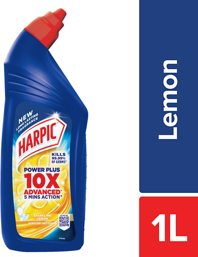 Harpic | POWER PLUS | Lemon Liquid Toilet Cleaner(1 L)