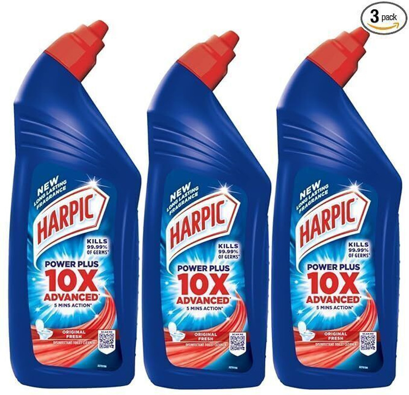 Harpic Power Plus Original Liquid Toilet Cleaner(3 x 1 L)