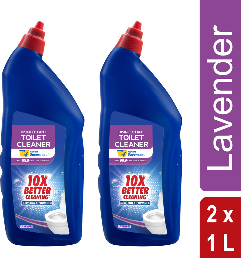 Flipkart Supermart Toilet Cleaner Lavender Liquid Toilet Cleaner(2 x 1 L)