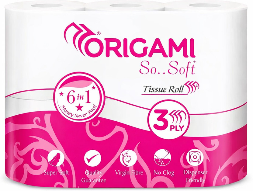 Org Origami Org.Origami Toilet Paper Roll(3 Ply, 160 Sheets)