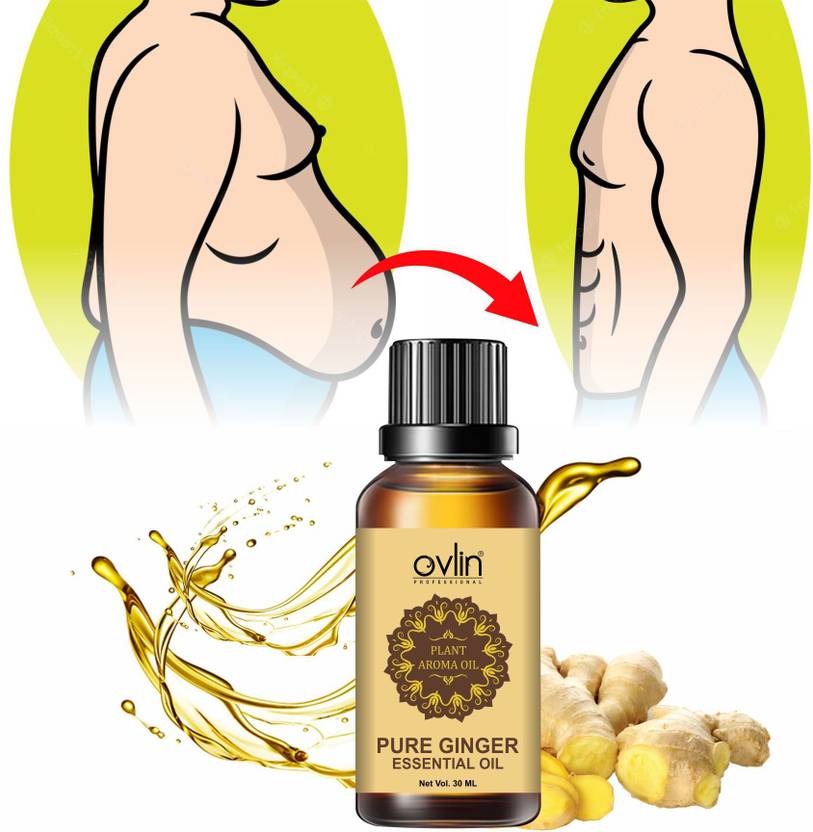 Ovlin Belly Drainage Ginger Oil, Ginger Massage Oil, Lymphatic Drainage