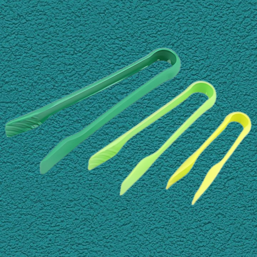 Livora Living tong37 High-Strength Plastic Tongs for Tough Jobs 25 cm Serving Tong Set(Pack of 3)