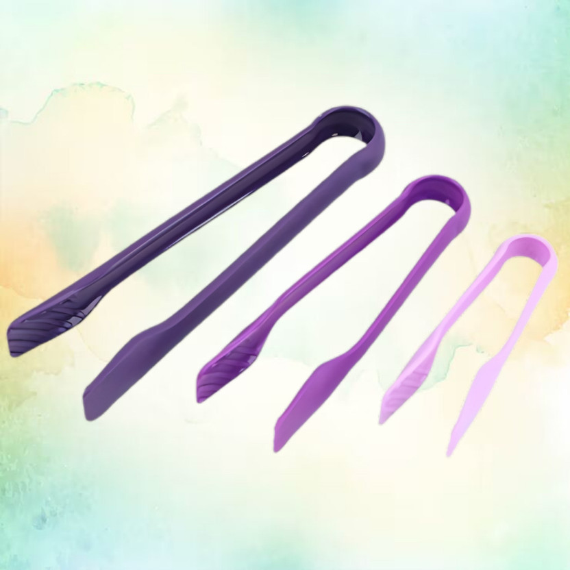 Nestiva tong73 Top-Tier Plastic Tongs for Kitchen Excellence 25 cm Serving Tong Set(Pack of 3)