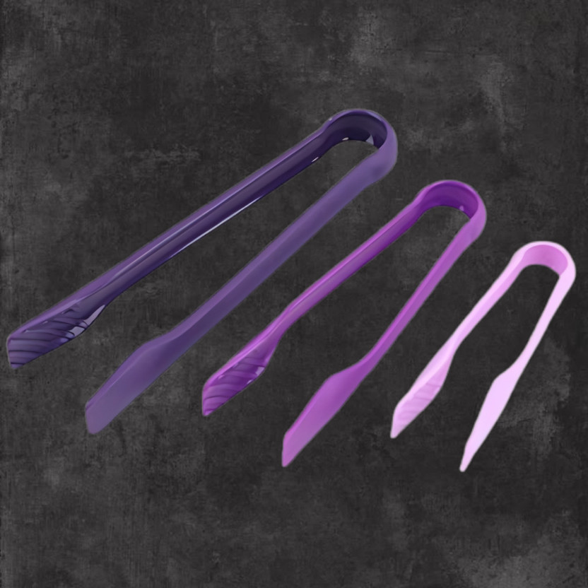 Nestiva tong58 Smooth Finish Food Tongs for Delicate Items 25 cm Serving Tong Set(Pack of 3)