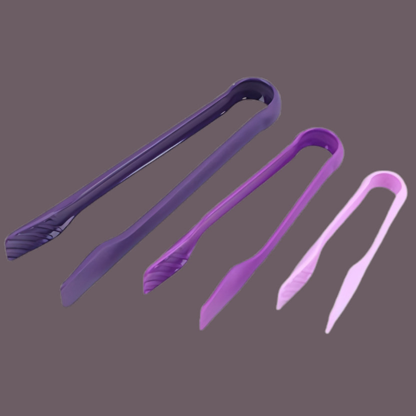 Nestiva tong49 Robust Plastic Tongs for Commercial Use 25 cm Serving Tong Set(Pack of 3)