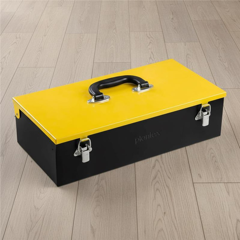 Plantex Storage Box With Clear Top Lid & Removable Tray/Tool Box for Home Tool Box