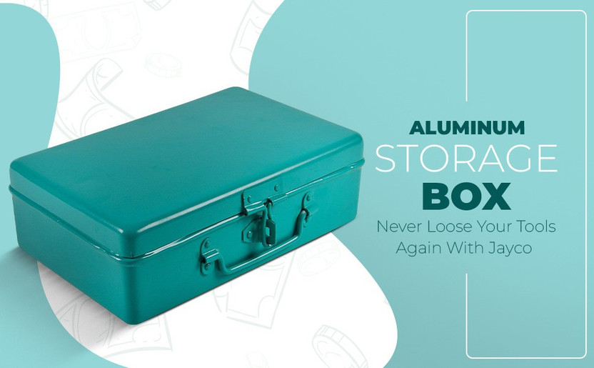 JAYCO Aluminium Tool Box - 10" Green Aluminium Storage Box - 10" Green Tool Box