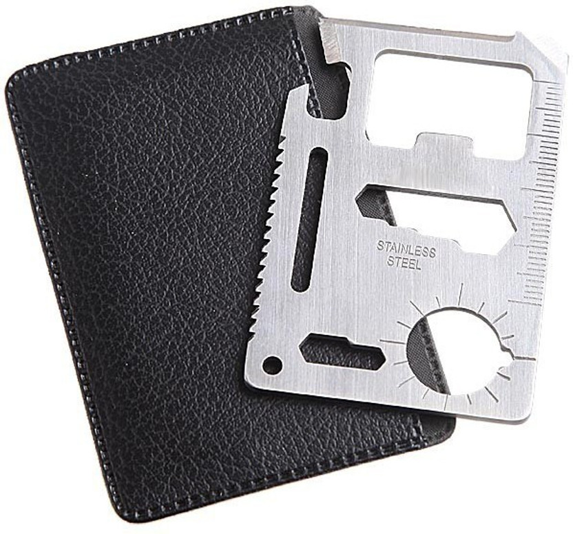 Luxantra 11 in 1 Multipurpose Pocket Survival Knife Camping & Hiking Safety Toolkit